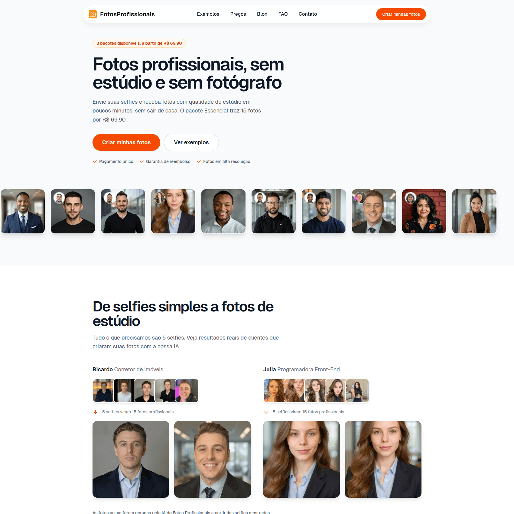 Site da FotosProfissionais.com